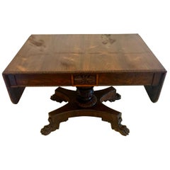 Superb Quality Antique Regency Rosewood Freestanding Sofa Table