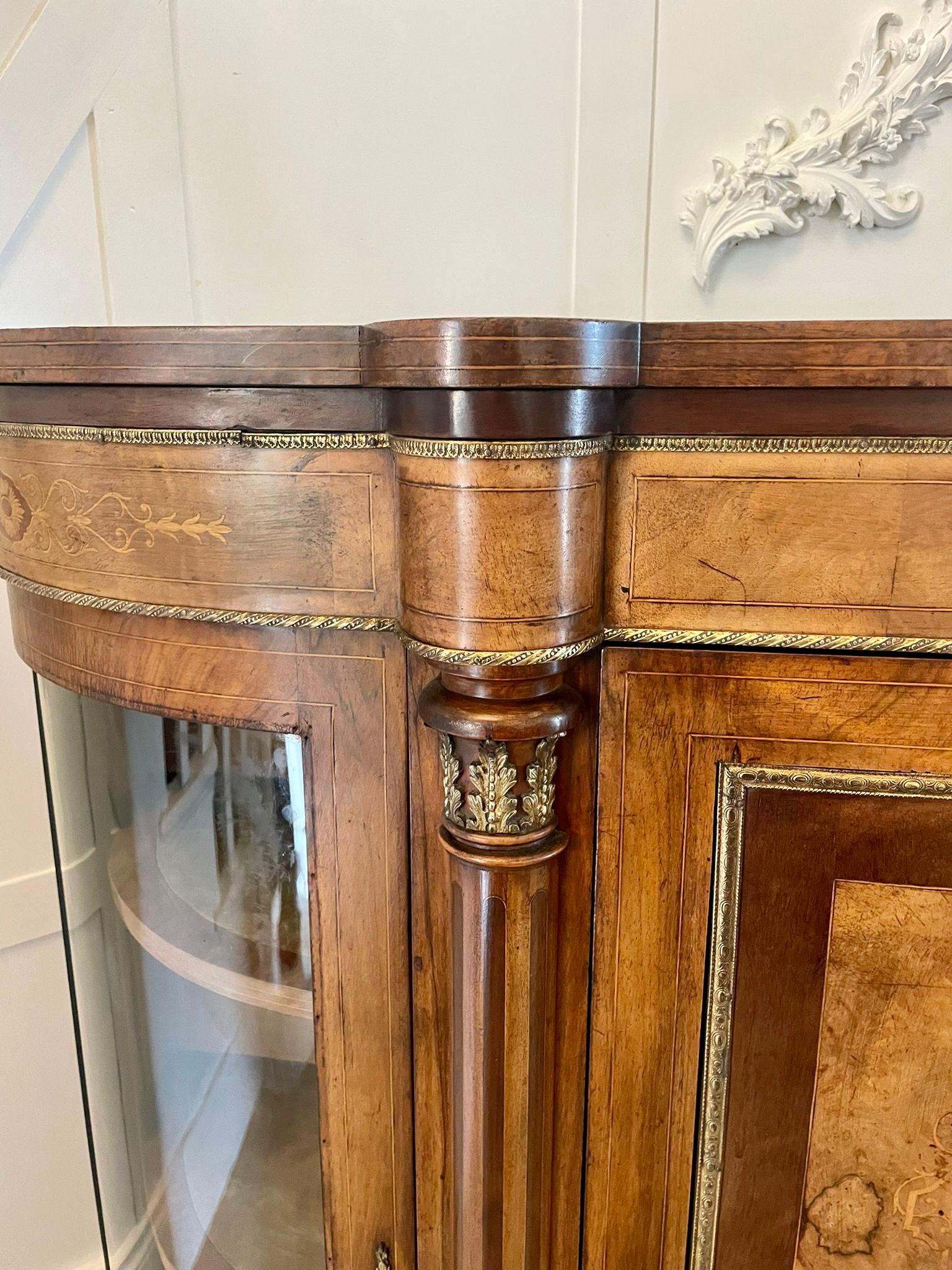 Credenza/Escritorio Victoriano Antiguo con Incrustaciones de Nogal de Magnífica Calidad en venta 6