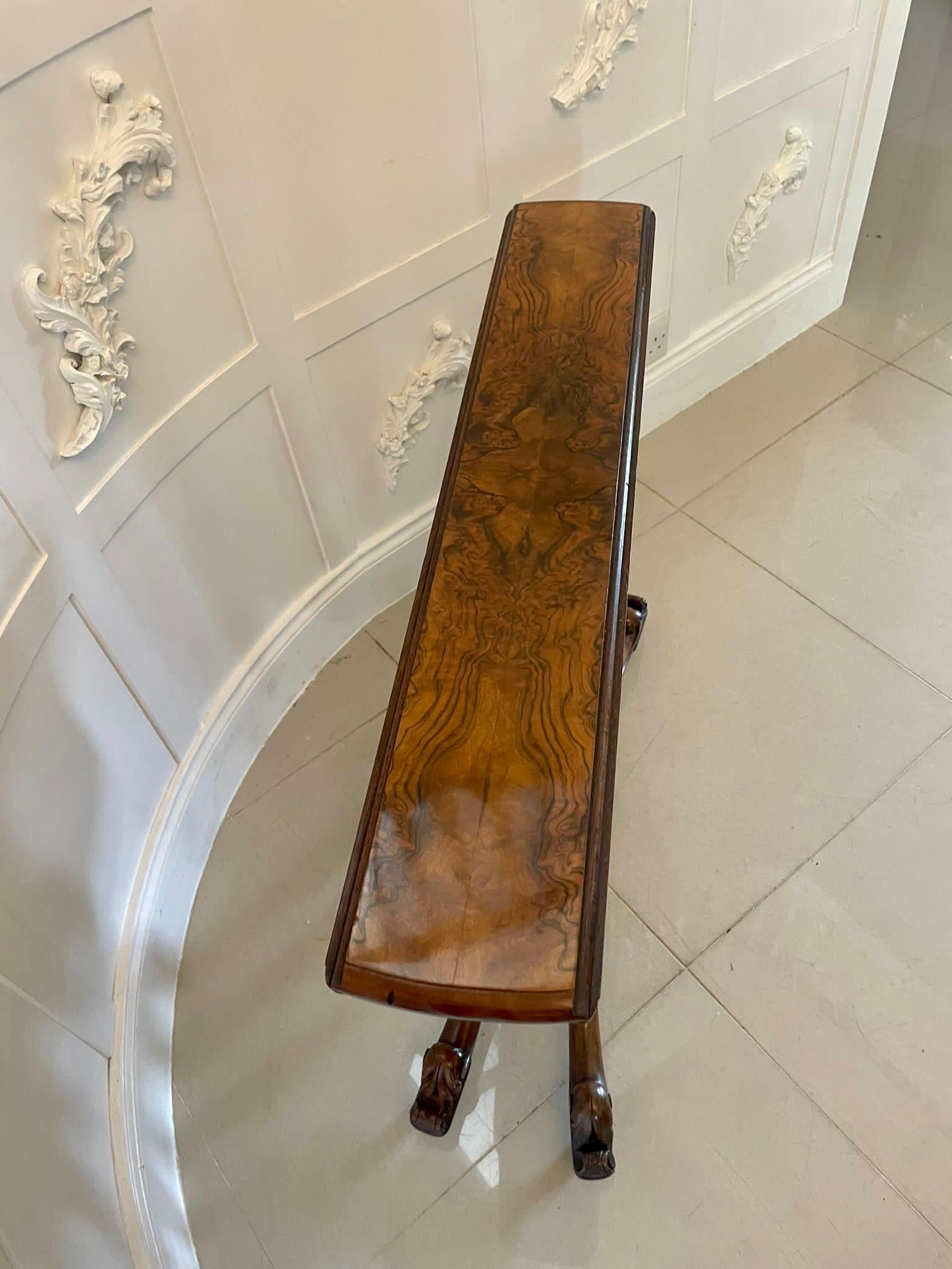 19th Century Superb Quality Antique Victorian Burr Walnut Sutherland Table 