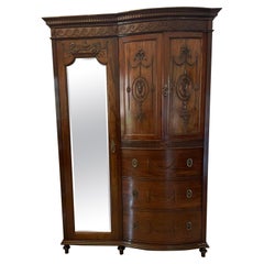 Superb Quality Antique Victorian Carved Mahogany Wardrobe
