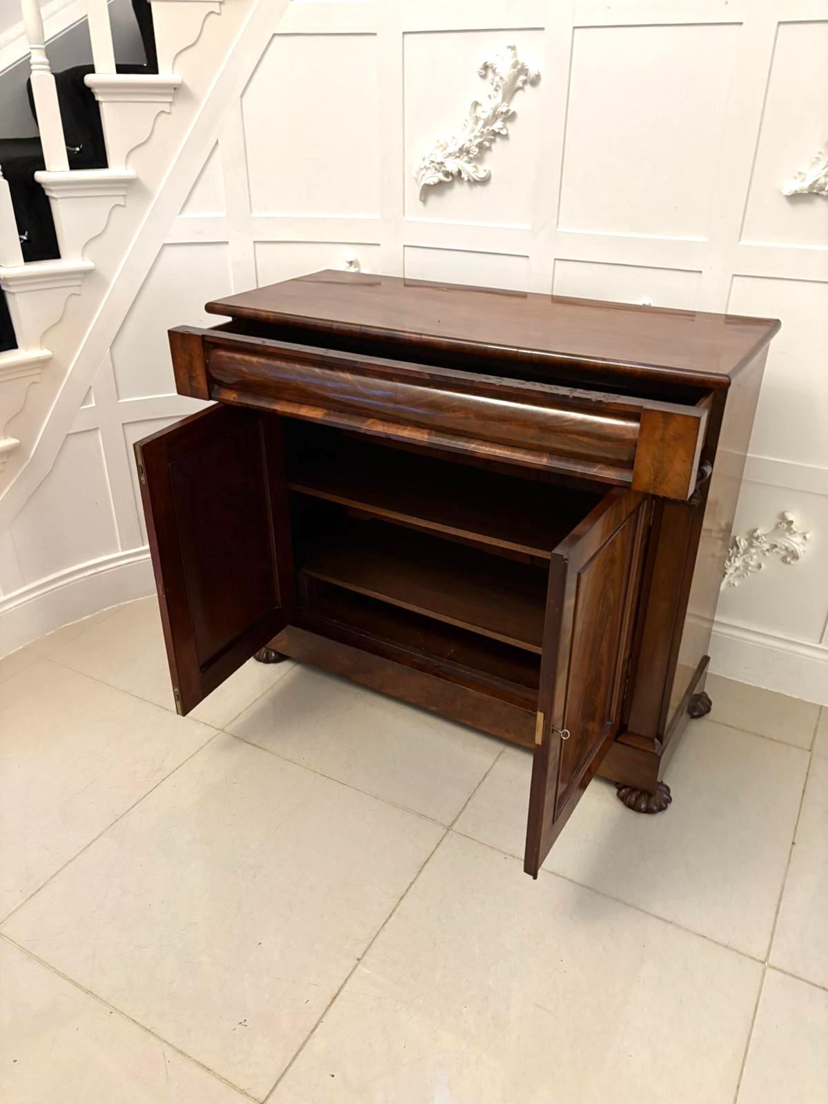 Superb Quality Antique Victorian Figured Mahogany Sideboard 2