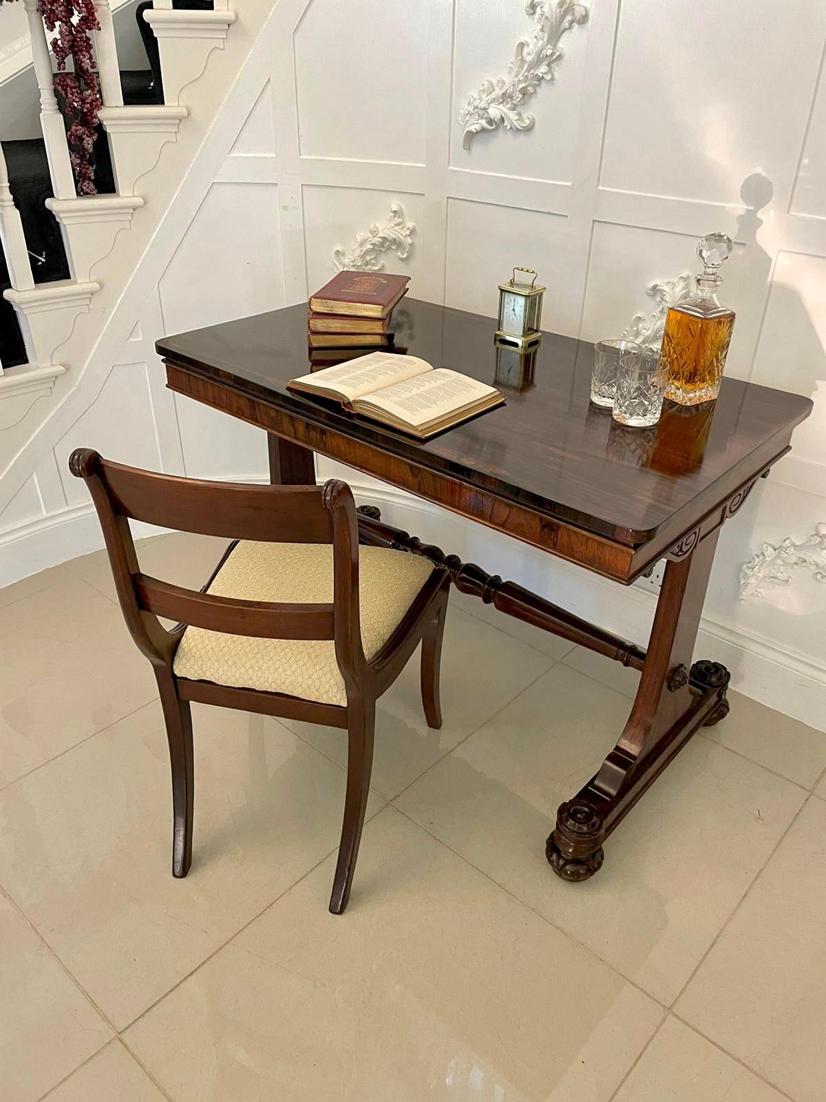 19th Century Superb Quality Antique William IV Rosewood Centre Table