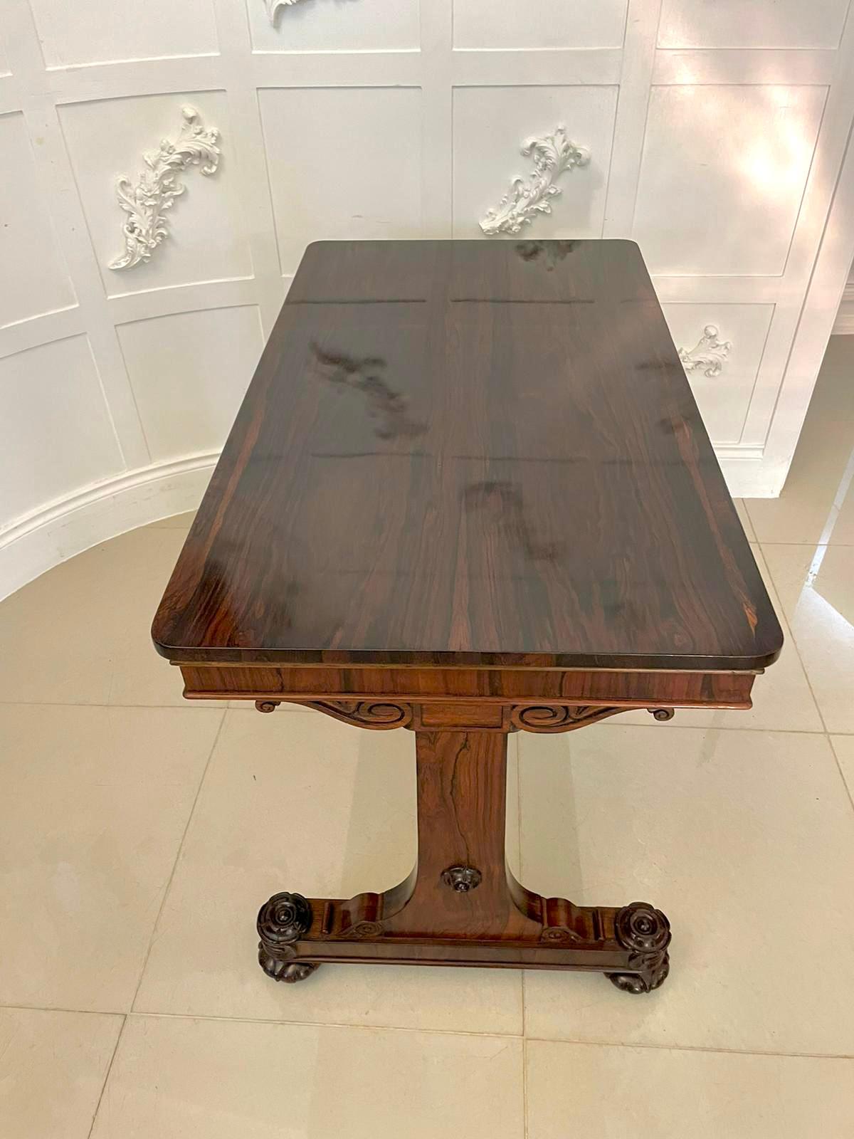 Superb Quality Antique William IV Rosewood Centre Table 1