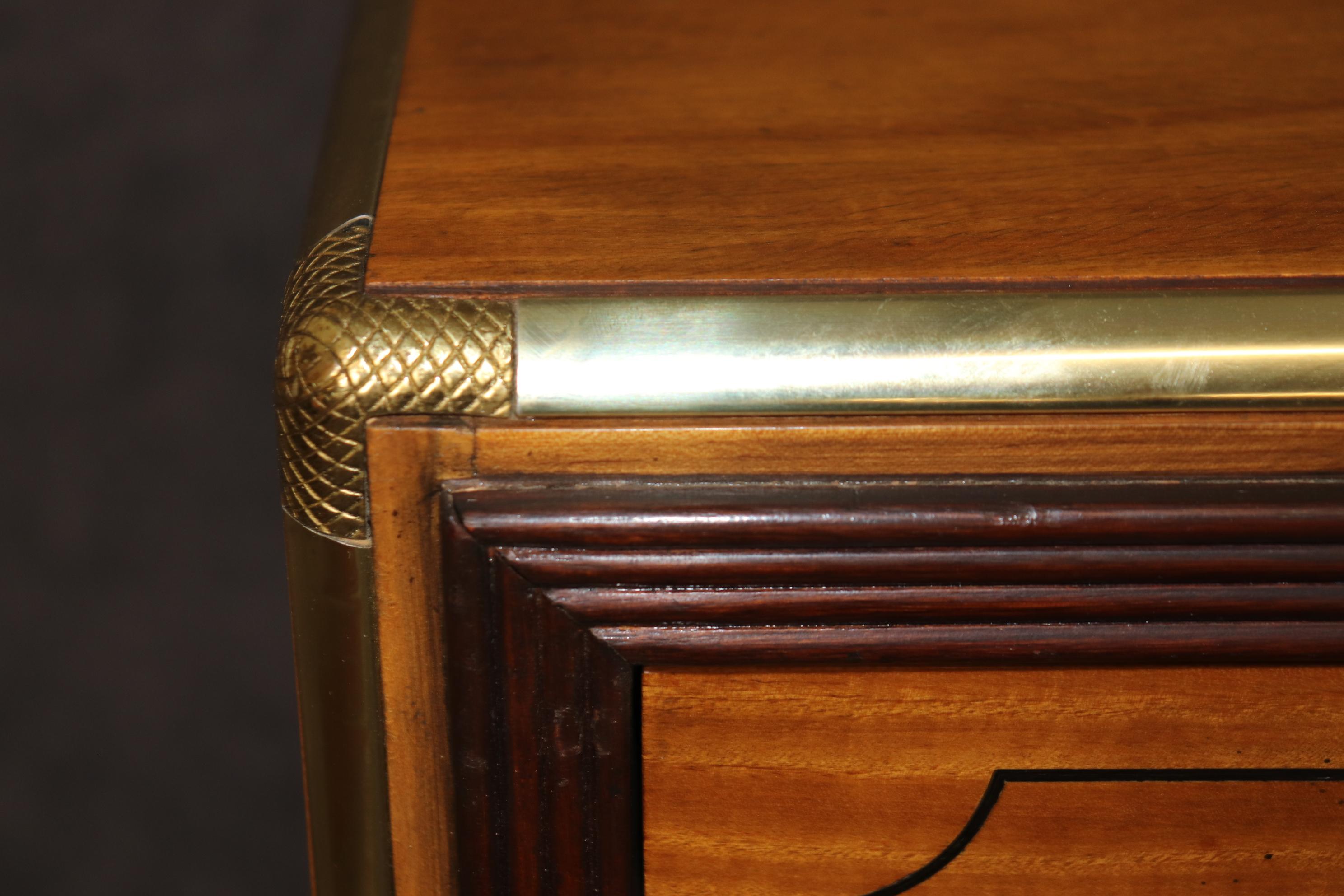 Superb Quality Baker Collector's Edition Satinwood Campaign Style Credenza 7