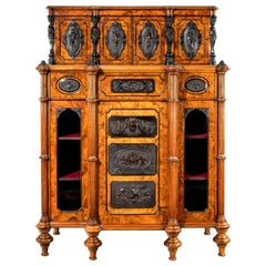 Superb Quality Burr Walnut Antique Cabinet