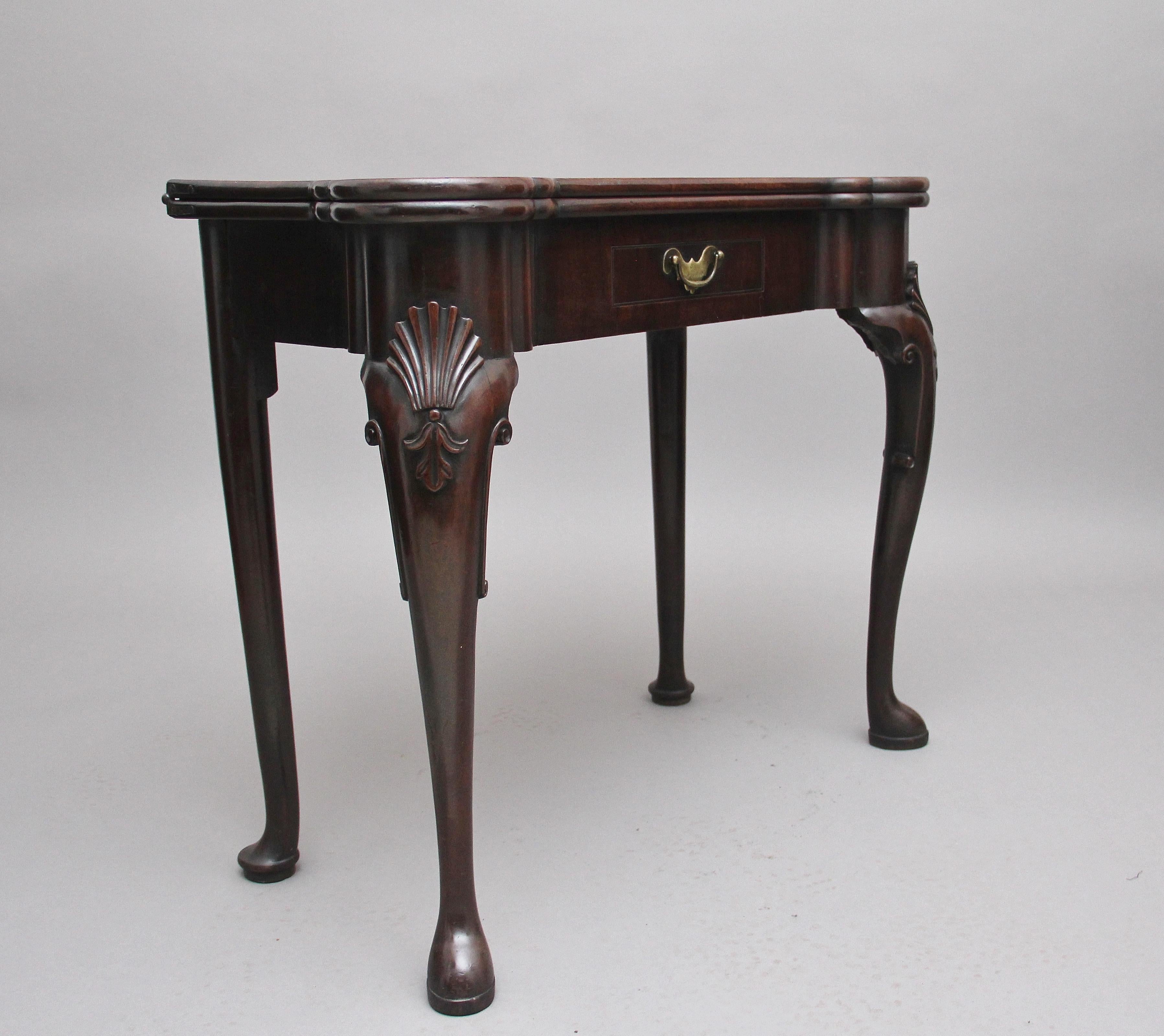 British Superb Quality Early 18th Century Mahogany Games Table For Sale