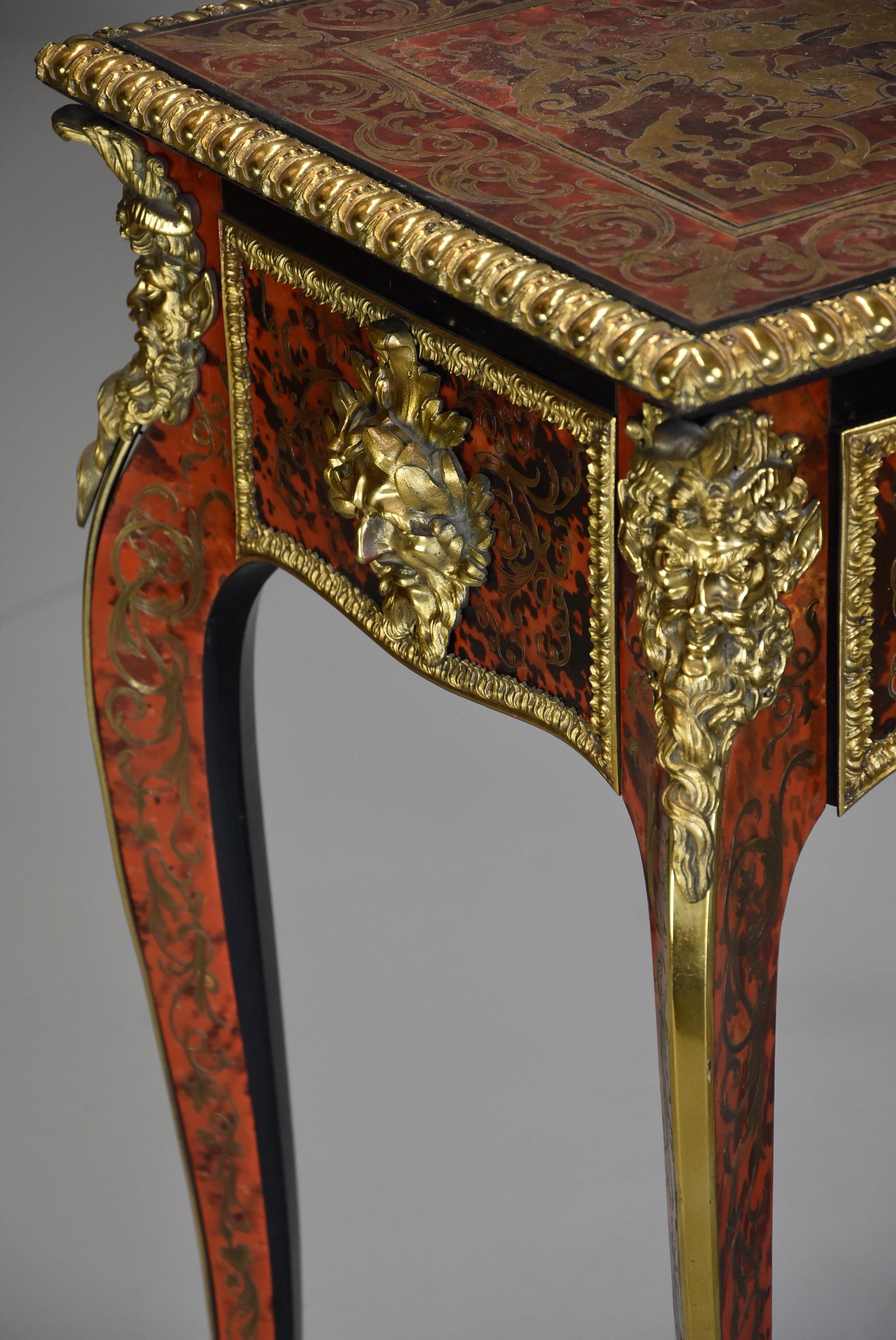 Superb Quality English 19th Century ‘Boulle’ Centre Table in the French Style For Sale 7