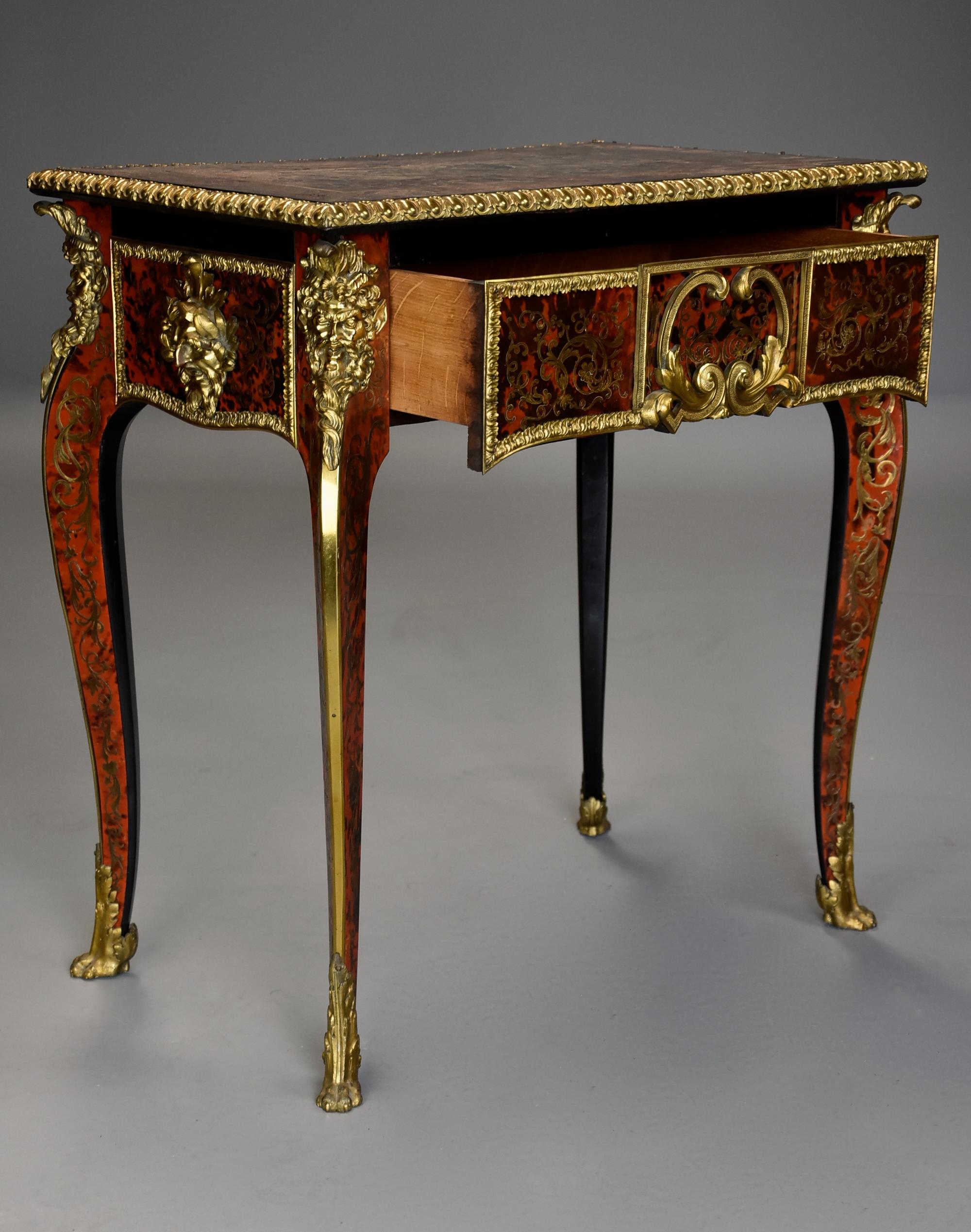 Wood Superb Quality English 19th Century ‘Boulle’ Centre Table in the French Style For Sale