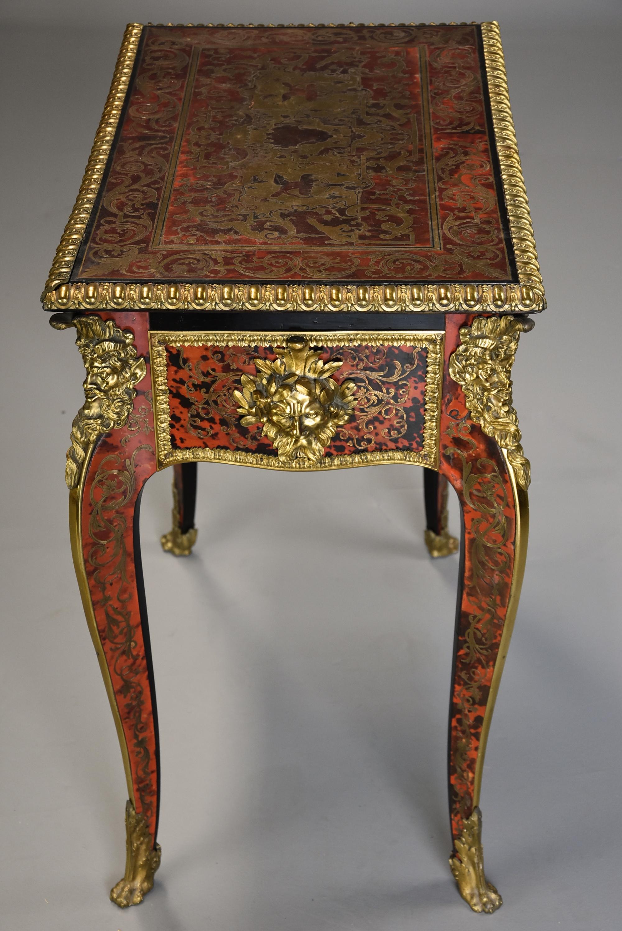 Superb Quality English 19th Century ‘Boulle’ Centre Table in the French Style For Sale 1