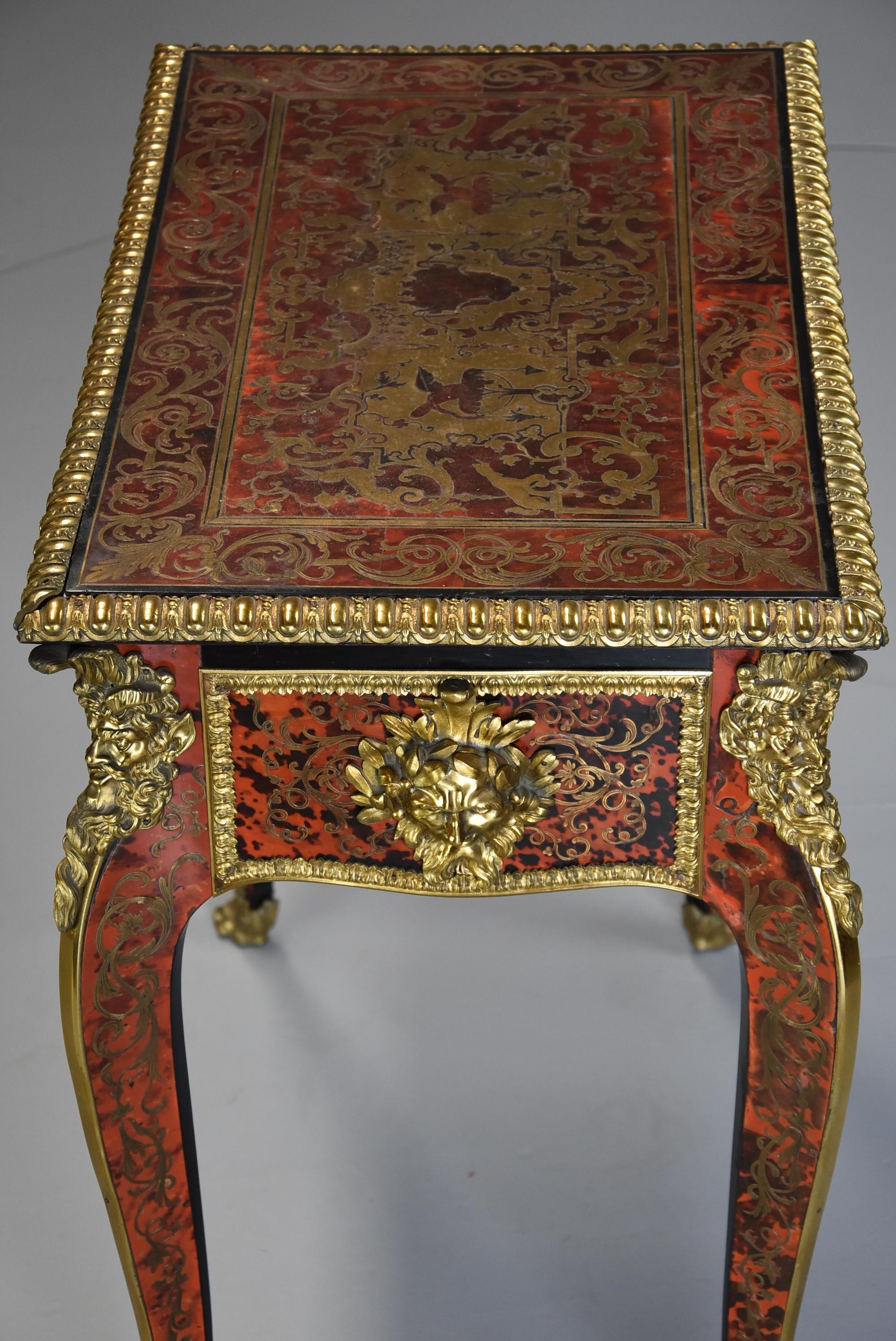 Superb Quality English 19th Century ‘Boulle’ Centre Table in the French Style For Sale 2
