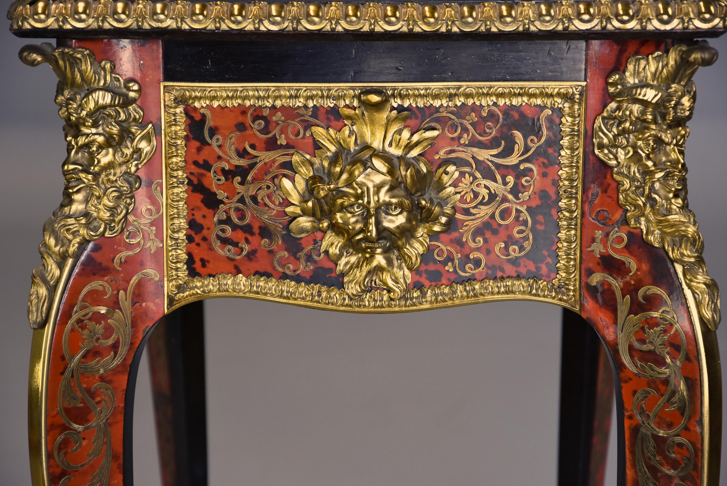 Superb Quality English 19th Century ‘Boulle’ Centre Table in the French Style For Sale 3