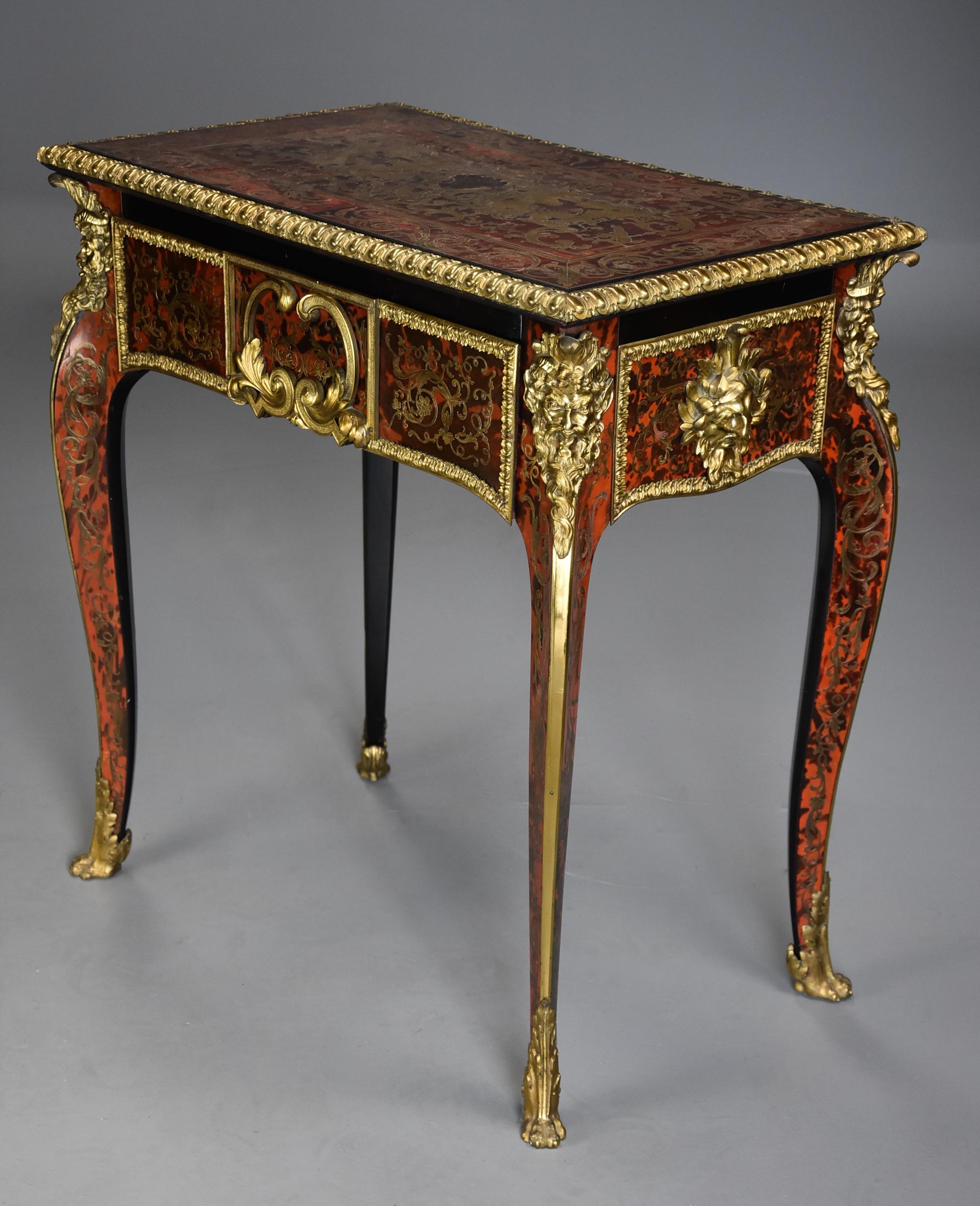 Superb Quality English 19th Century ‘Boulle’ Centre Table in the French Style For Sale 4