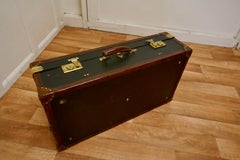 Superb Quality French Canvas and Leather Suit Case
