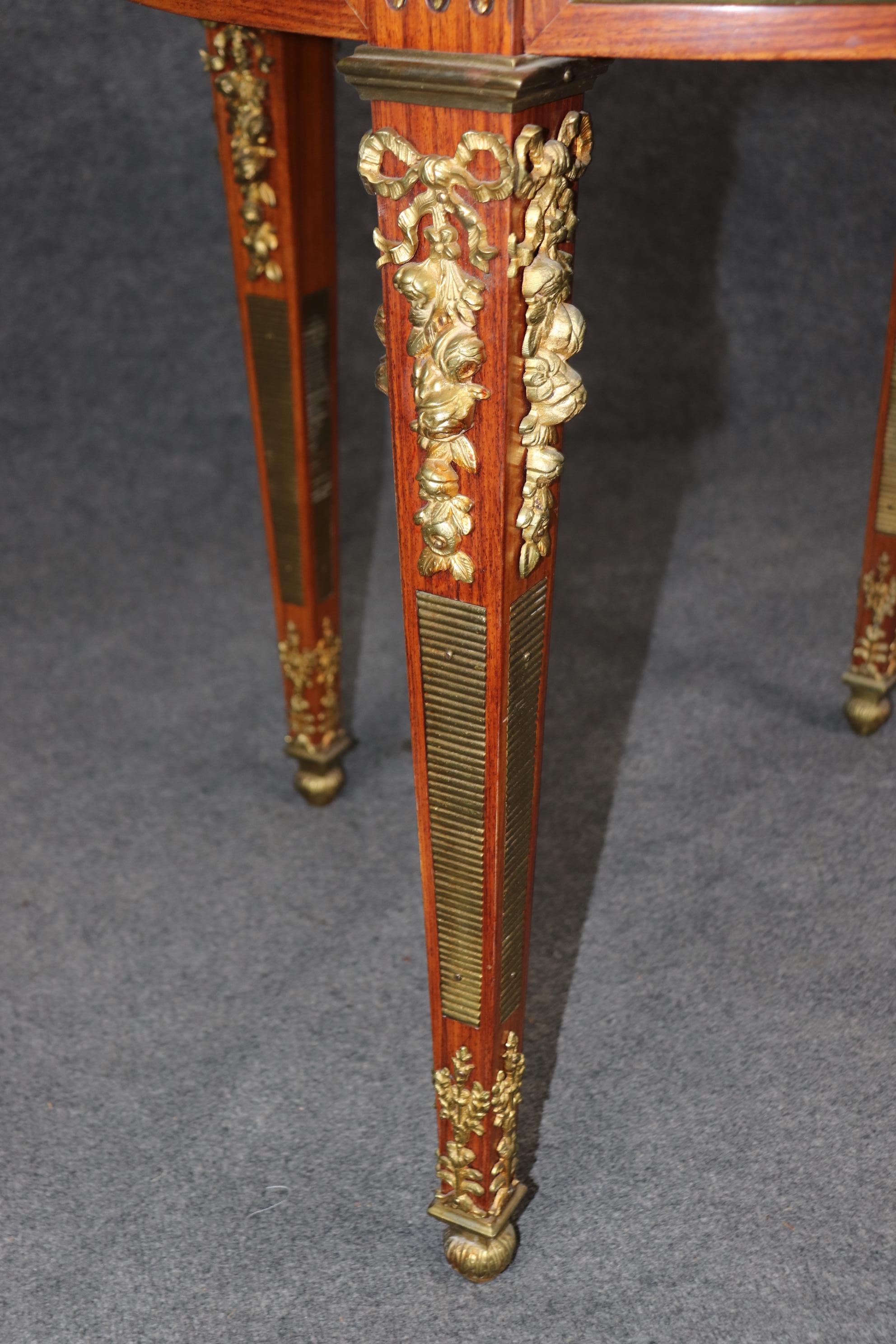 Superb Quality French Empire Marble Top Bronze Ormolu Center Table Circa 1880 For Sale 9