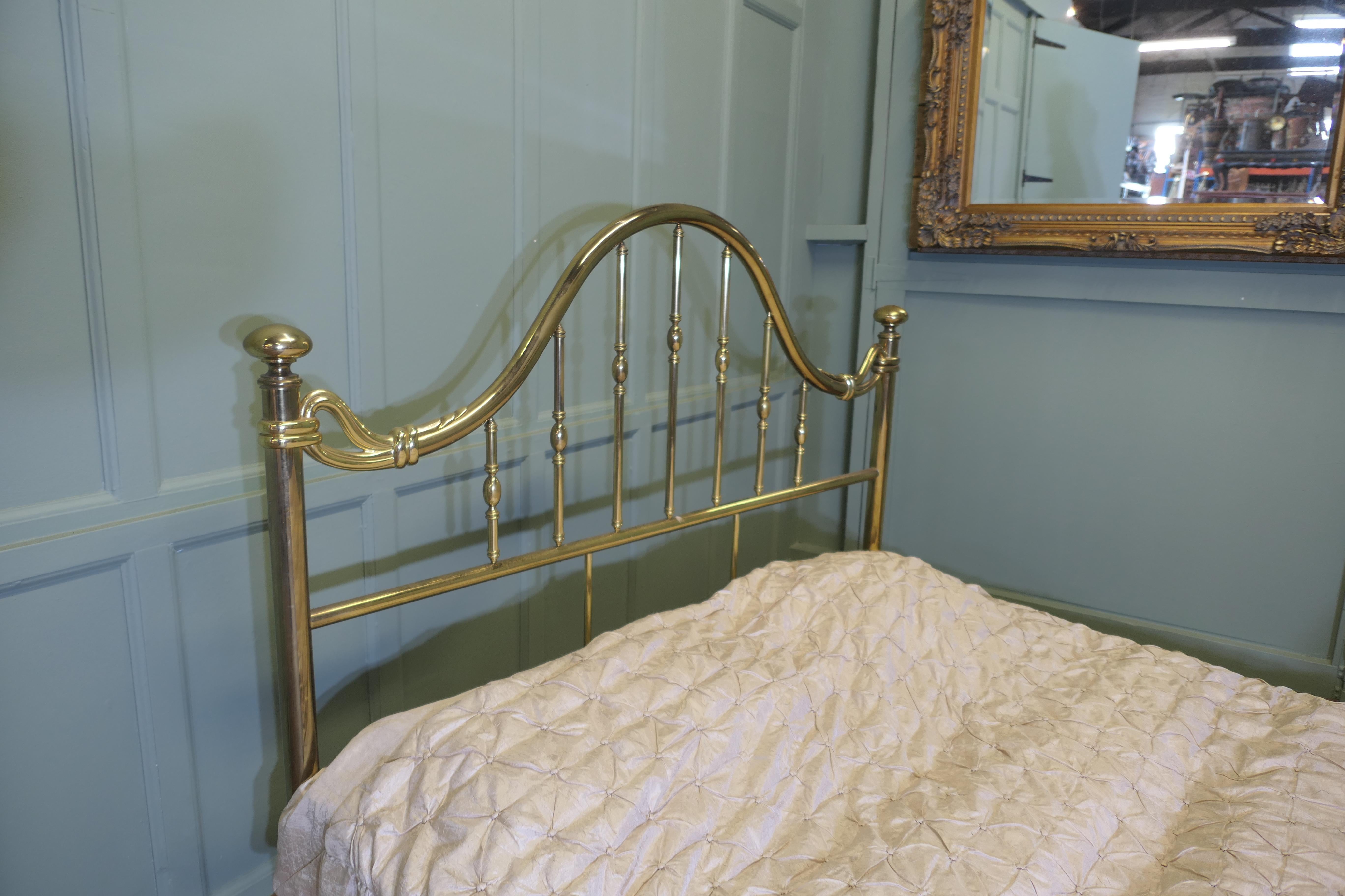 Superb Quality French Long King Size Brass Bed For Sale 1