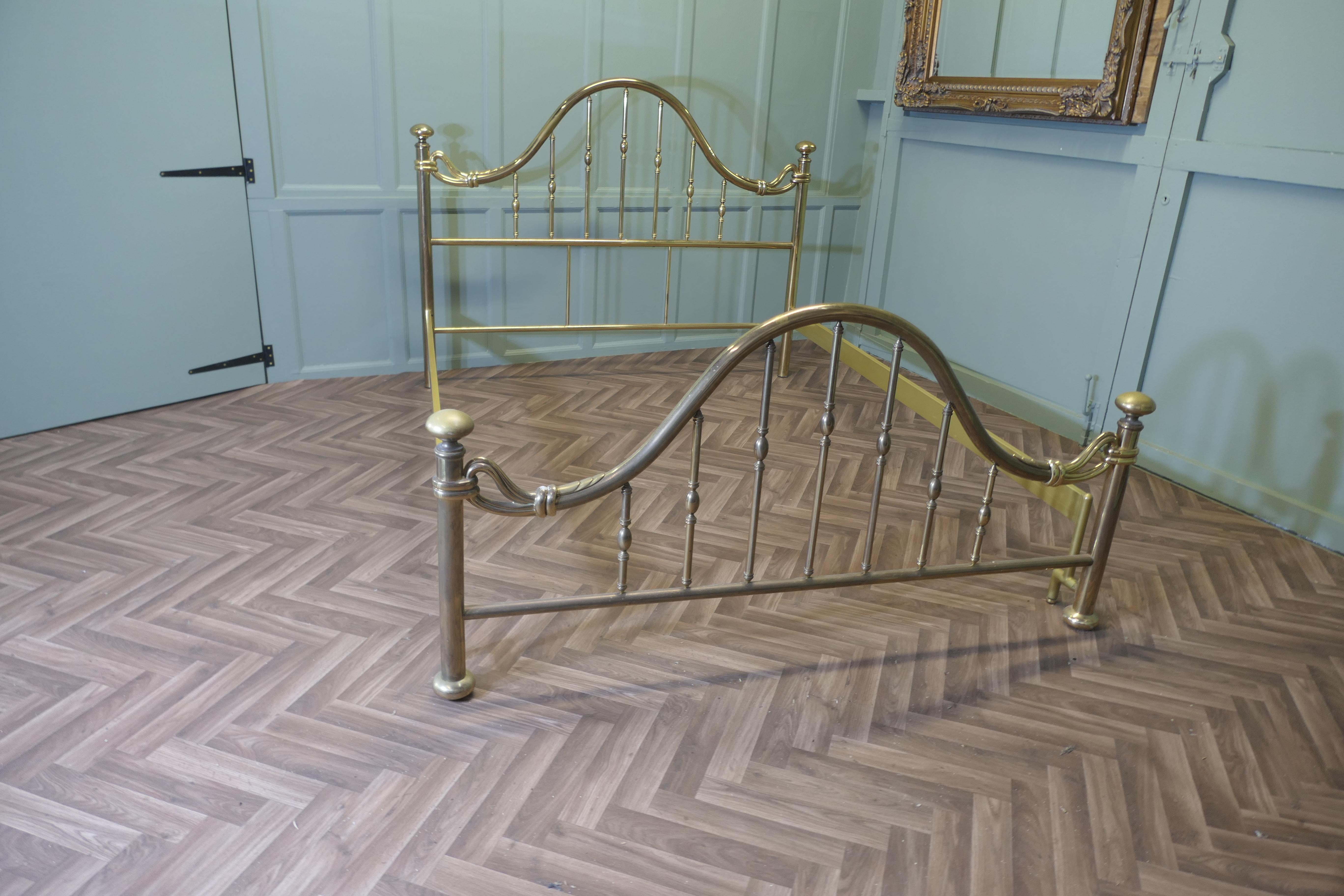 Superb Quality French Long King Size Brass Bed For Sale 2