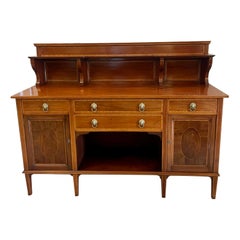 Großes antikes edwardianisches Sideboard aus Mahagoni mit Intarsien in hervorragender Qualität