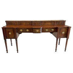 Superb Quality Large Antique George III Figured Mahogany Sideboard