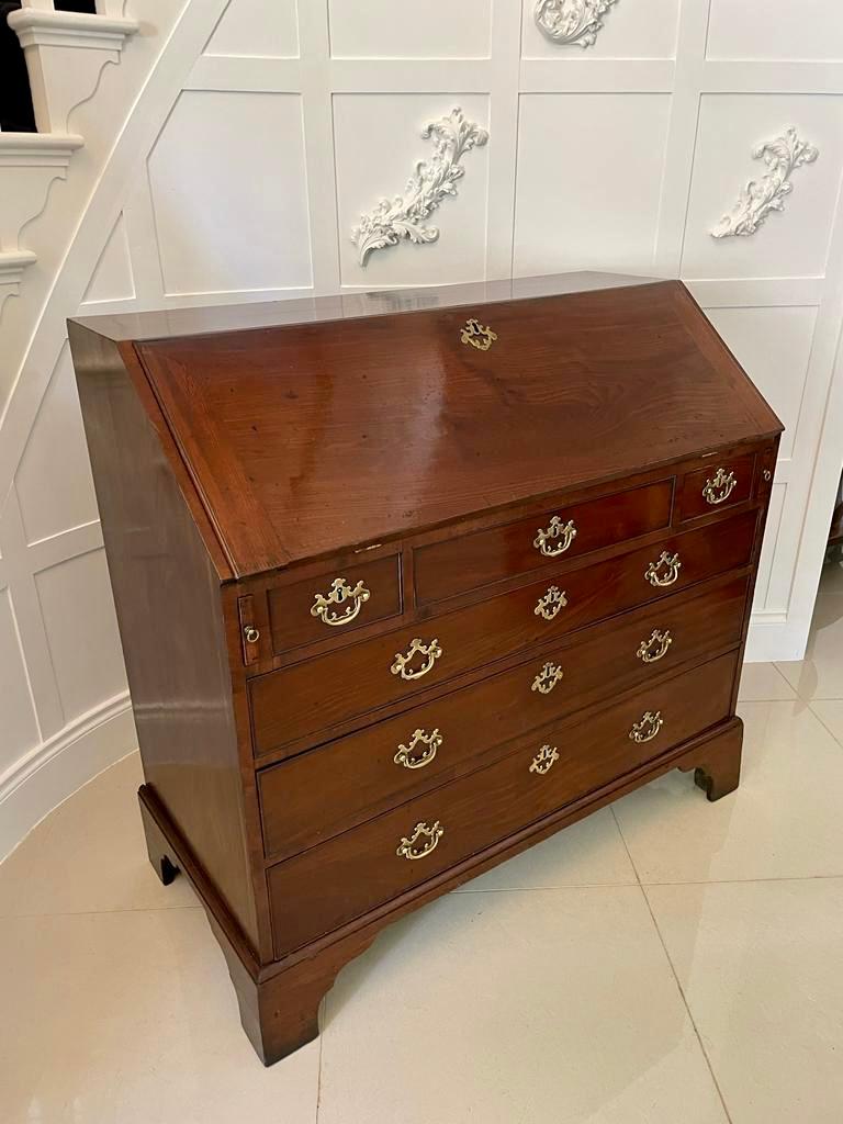 Early 19th Century Superb Quality Large Antique George III Mahogany Bureau  For Sale