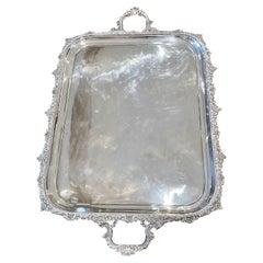 Superb Quality Large Antique Victorian Silver Plated Tea Tray