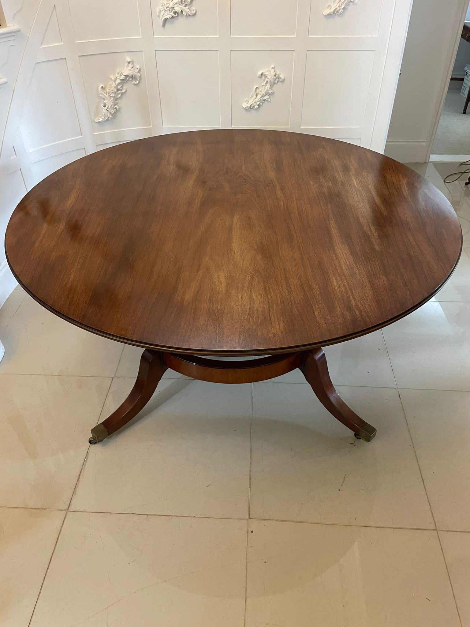 Superb Quality Mahogany Antique Circular Extending 10 Seater Dining Table 1