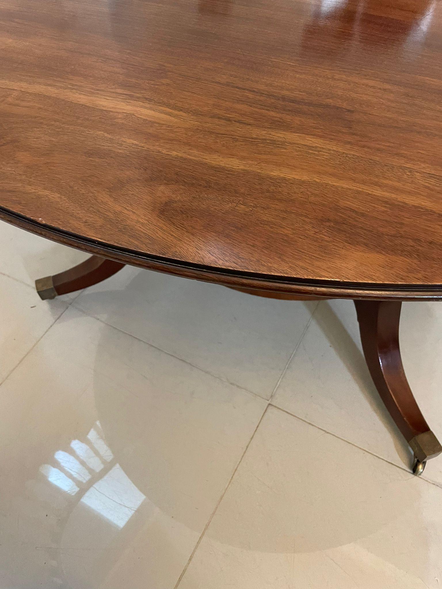 Superb Quality Mahogany Antique Circular Extending 10 Seater Dining Table 4