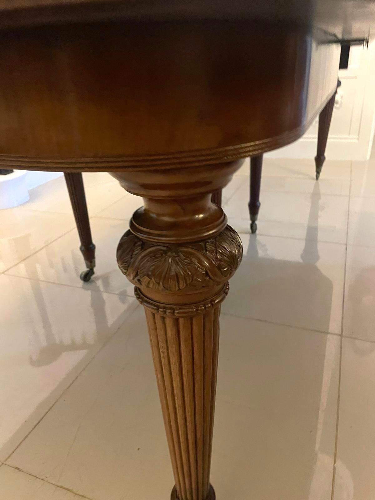 Superb Quality Metamorphic Antique Regency Mahogany Extending Dining Table For Sale 1