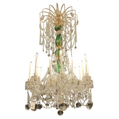Superb Quality of Perry & Parker Emerald Crystal English Chandelier