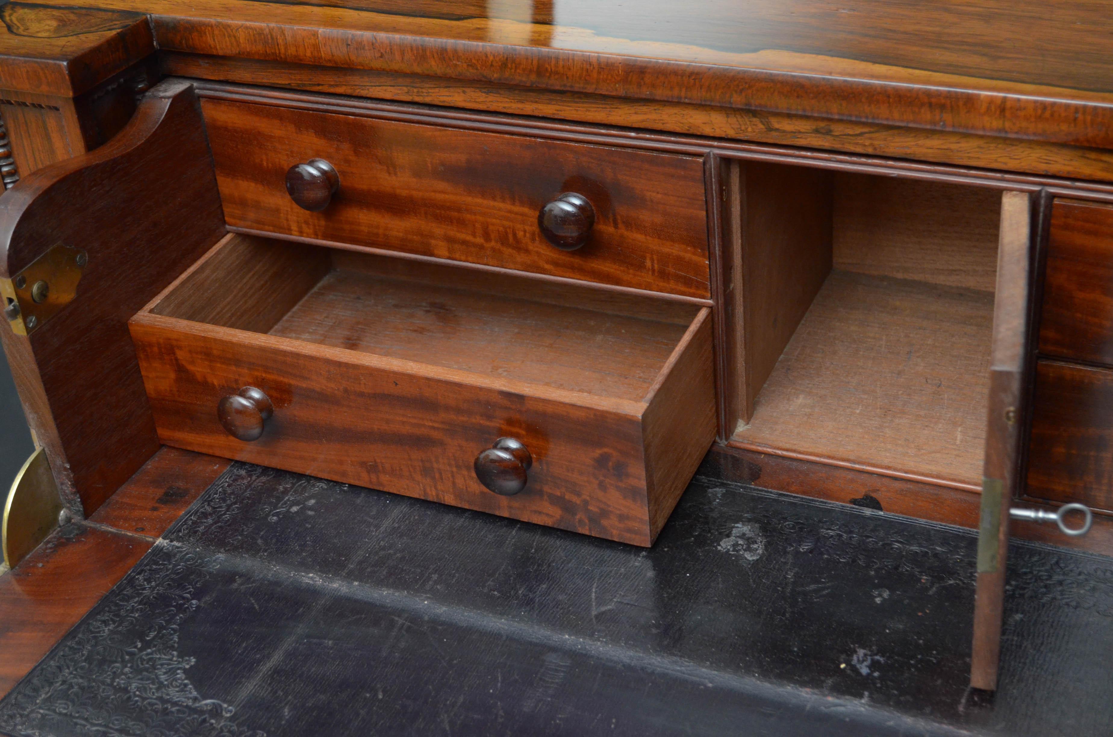 Superb Quality Regency Chiffonier with Secretaire Section 4