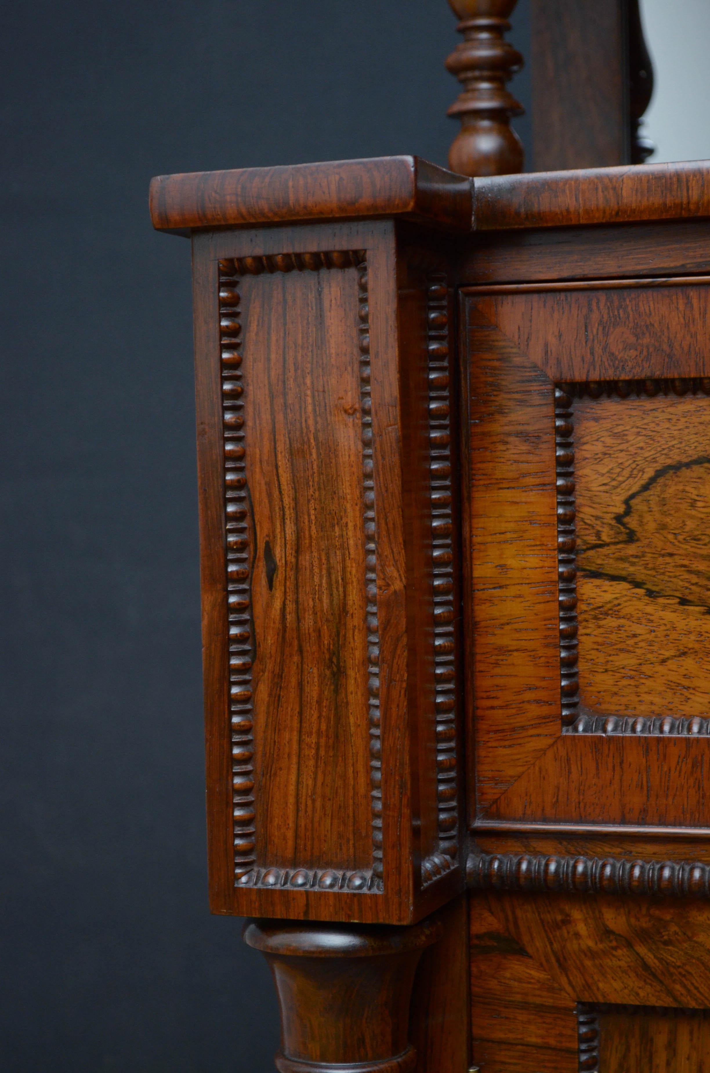 Superb Quality Regency Chiffonier with Secretaire Section 5