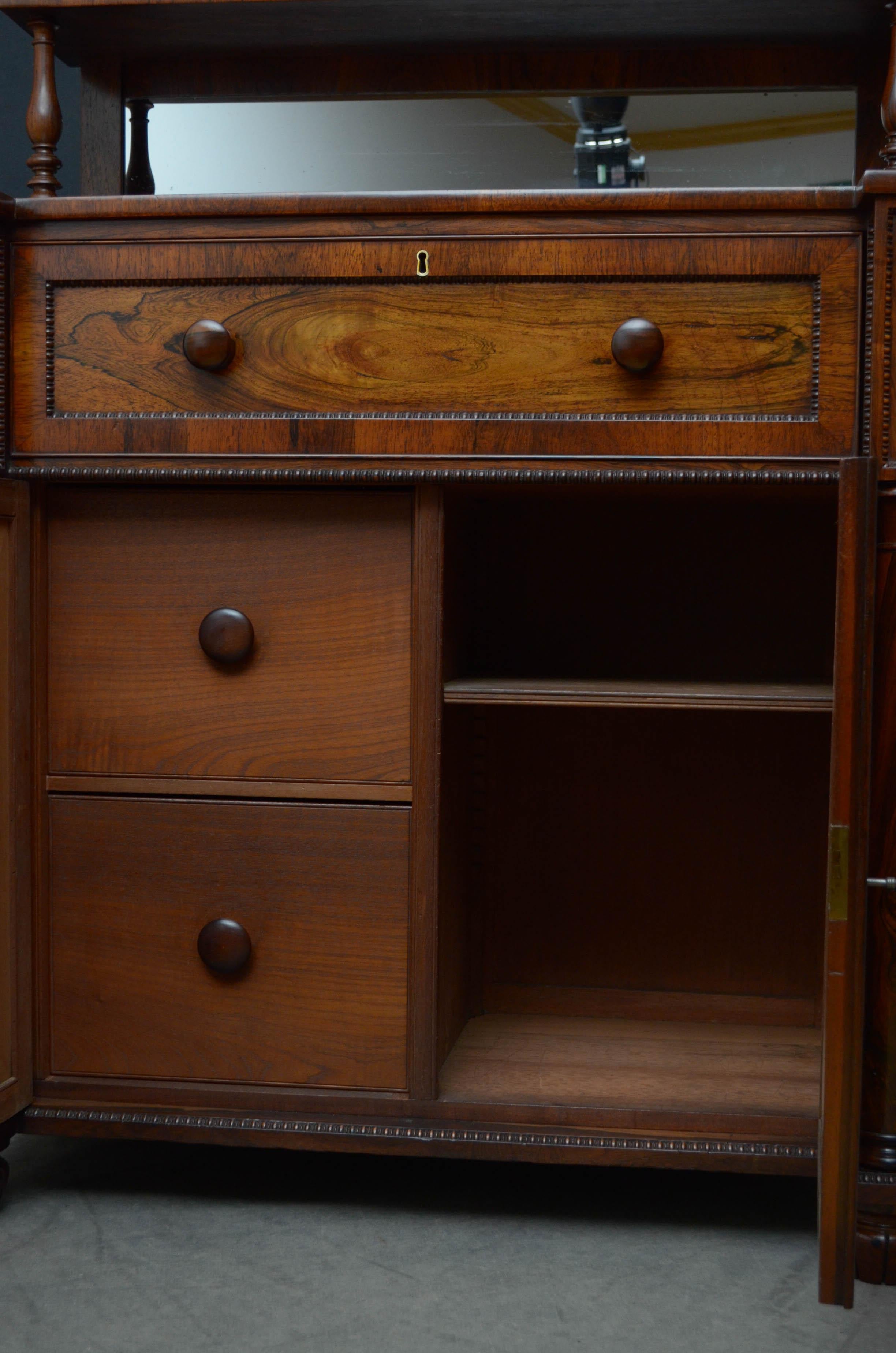 Superb Quality Regency Chiffonier with Secretaire Section 9