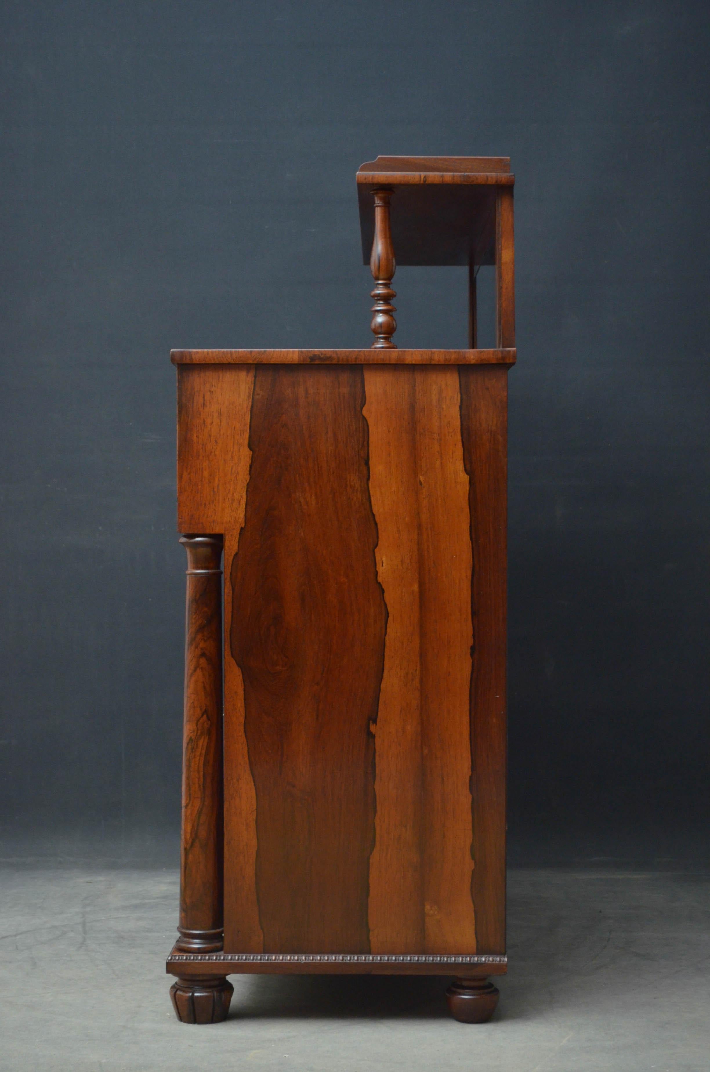 Superb Quality Regency Chiffonier with Secretaire Section 11