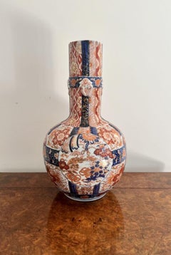 Superb quality unusual large antique 19th century Japanese Imari vase