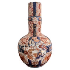 Superb quality unusual large antique 19th century Japanese Imari vase 