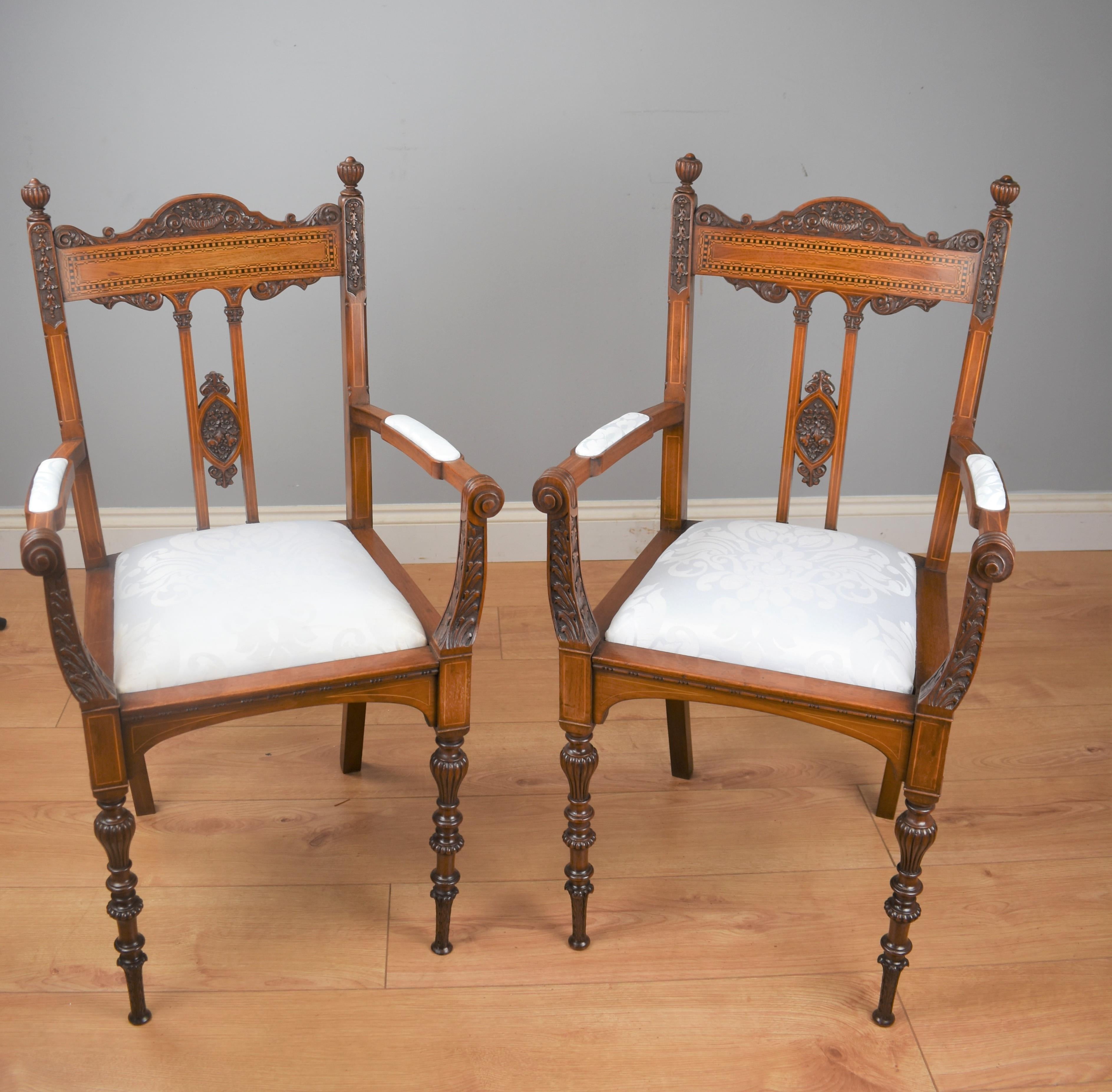 Superb Quality Victorian Mahogany Chairs In Good Condition In Chelmsford, Essex