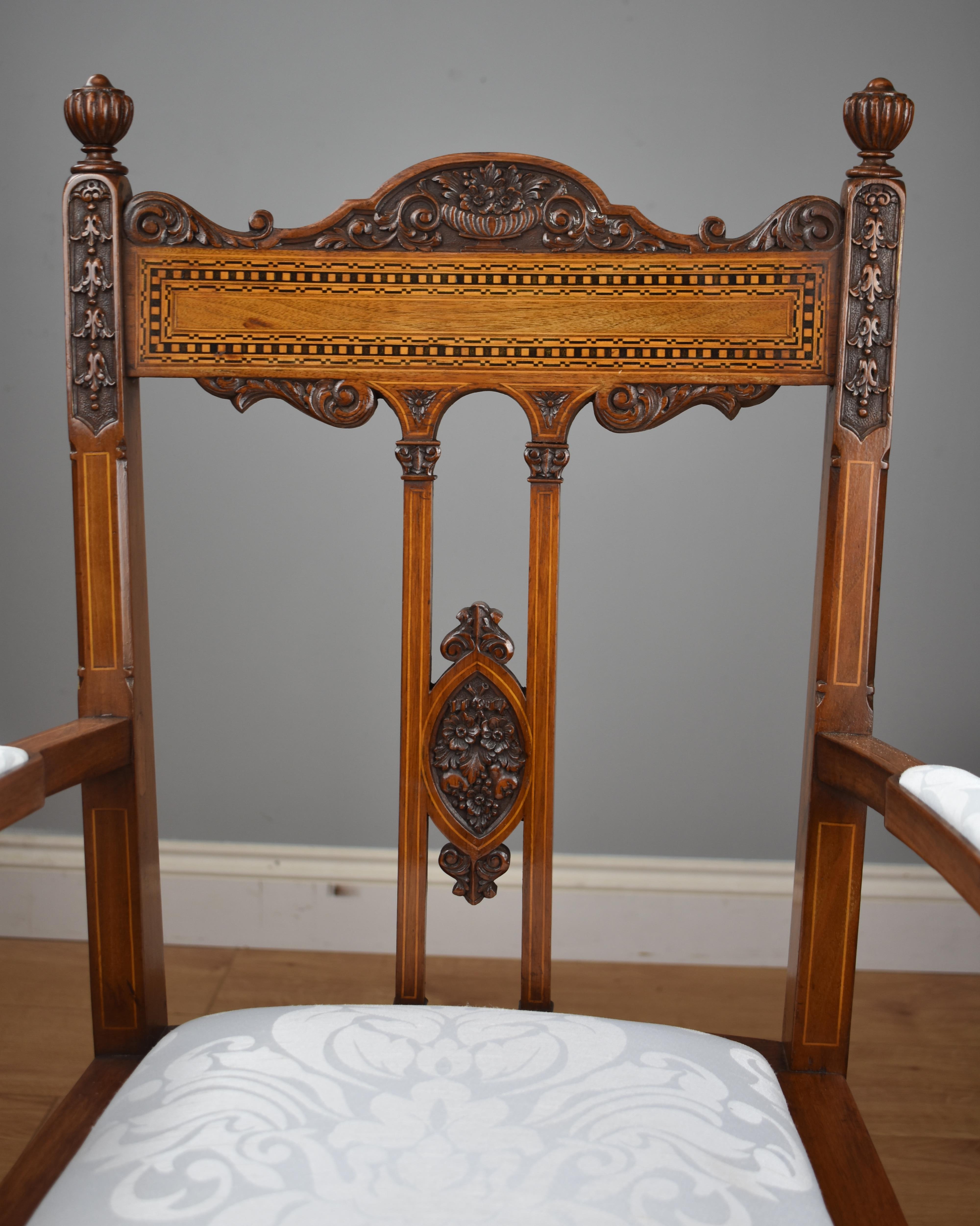 Superb Quality Victorian Mahogany Chairs 4