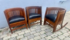 SUPERB Rare Set of Four (4) PLAIL Brothers Chairs - Stickley Era - W8379