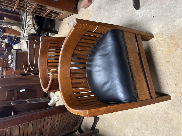 SUPERB Rare Set of Four (4) PLAIL Brothers Chairs - Stickley Era