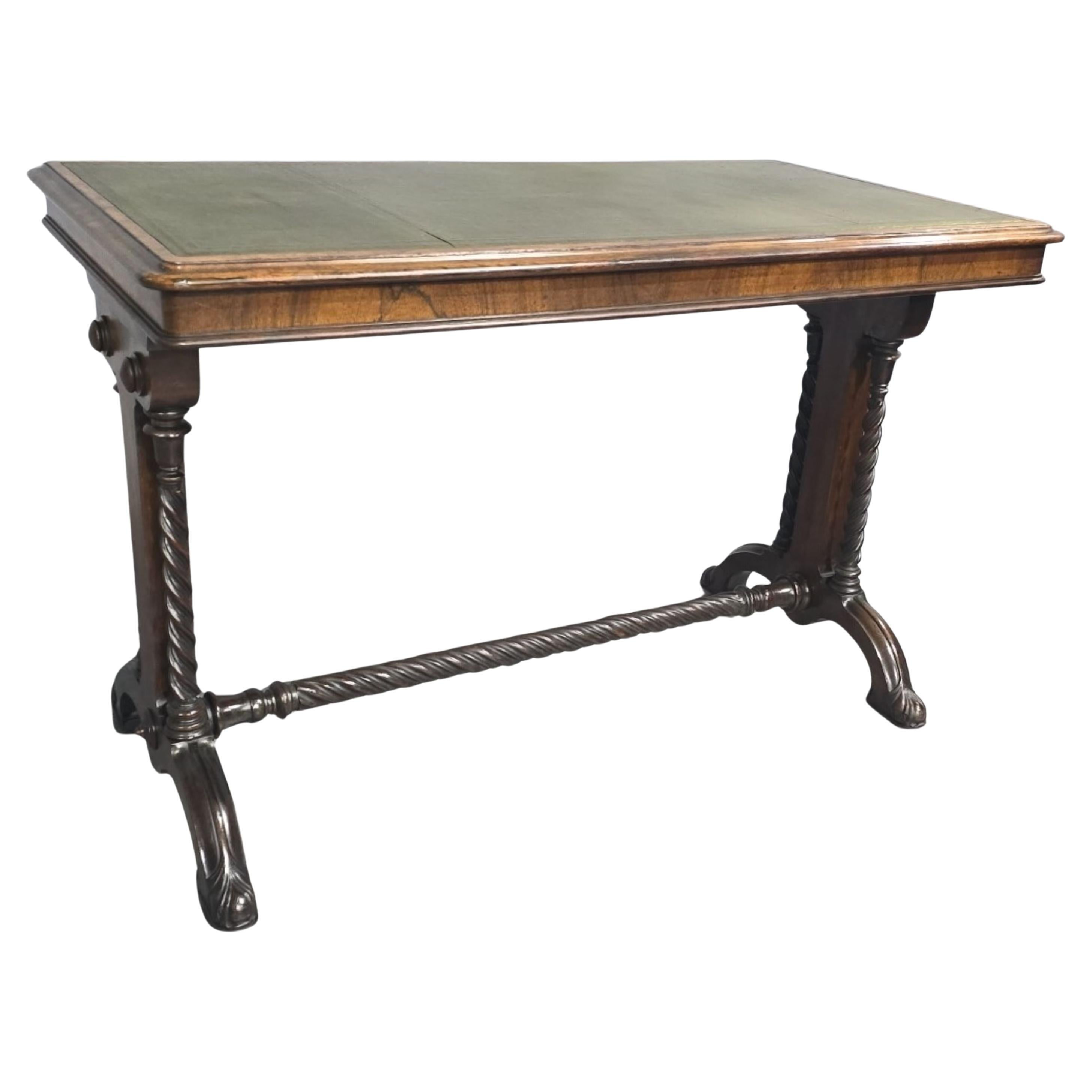 Superb Regency Rosewood Library Writing Table