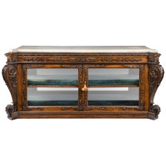 Superb Regency Rosewood Side or Display Cabinet