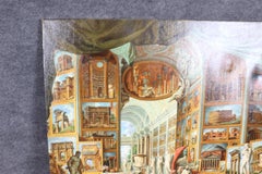 Superb Renaissance Italian Scenic Painting "Gallery with a view of ancient Rome"