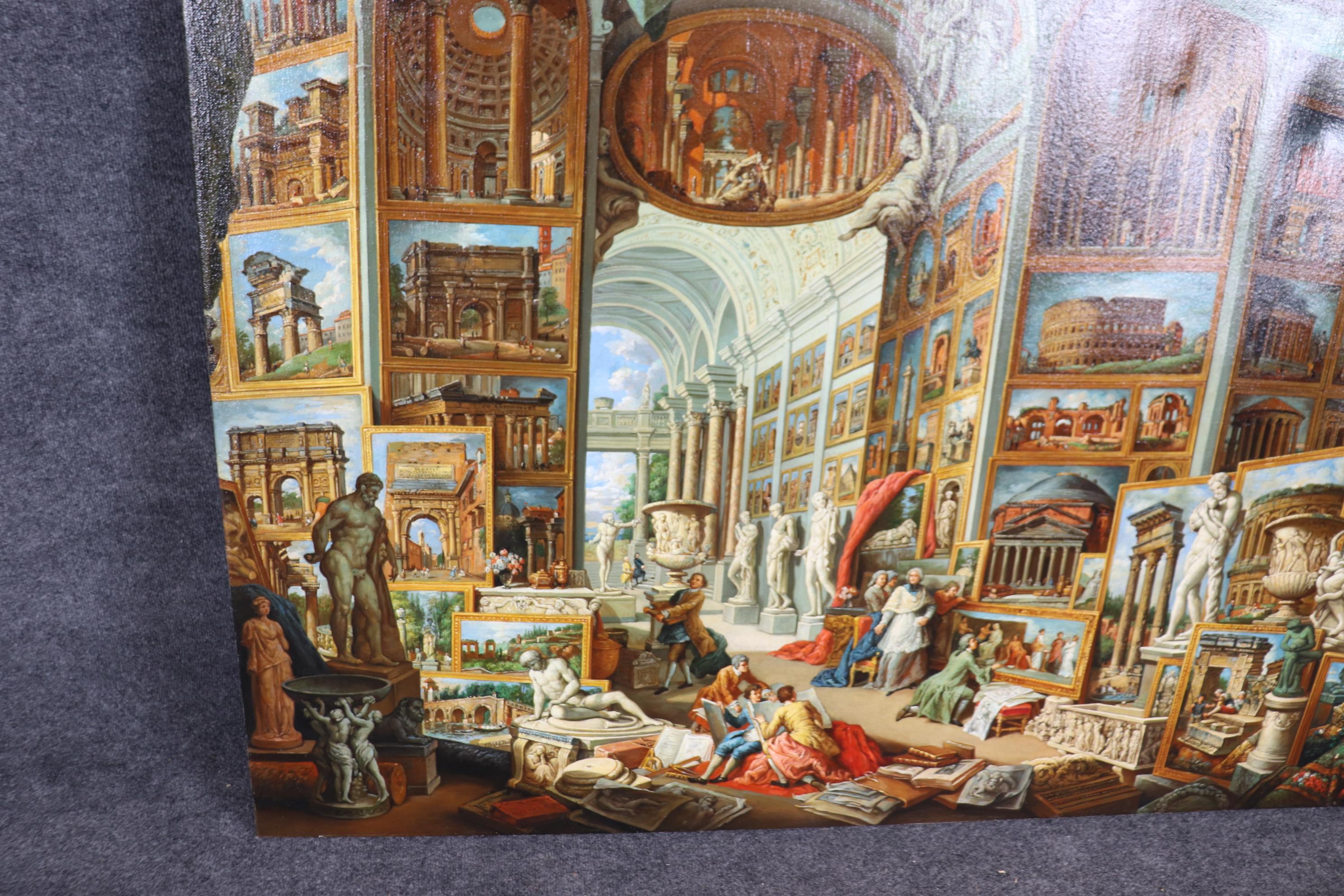 Magnífica pintura escénica italiana del Renacimiento 
