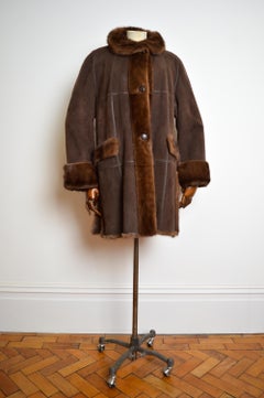 Superb Reversible Vintage Belted Mink Fur Coat & Suede Trim Sheepskin Jacket