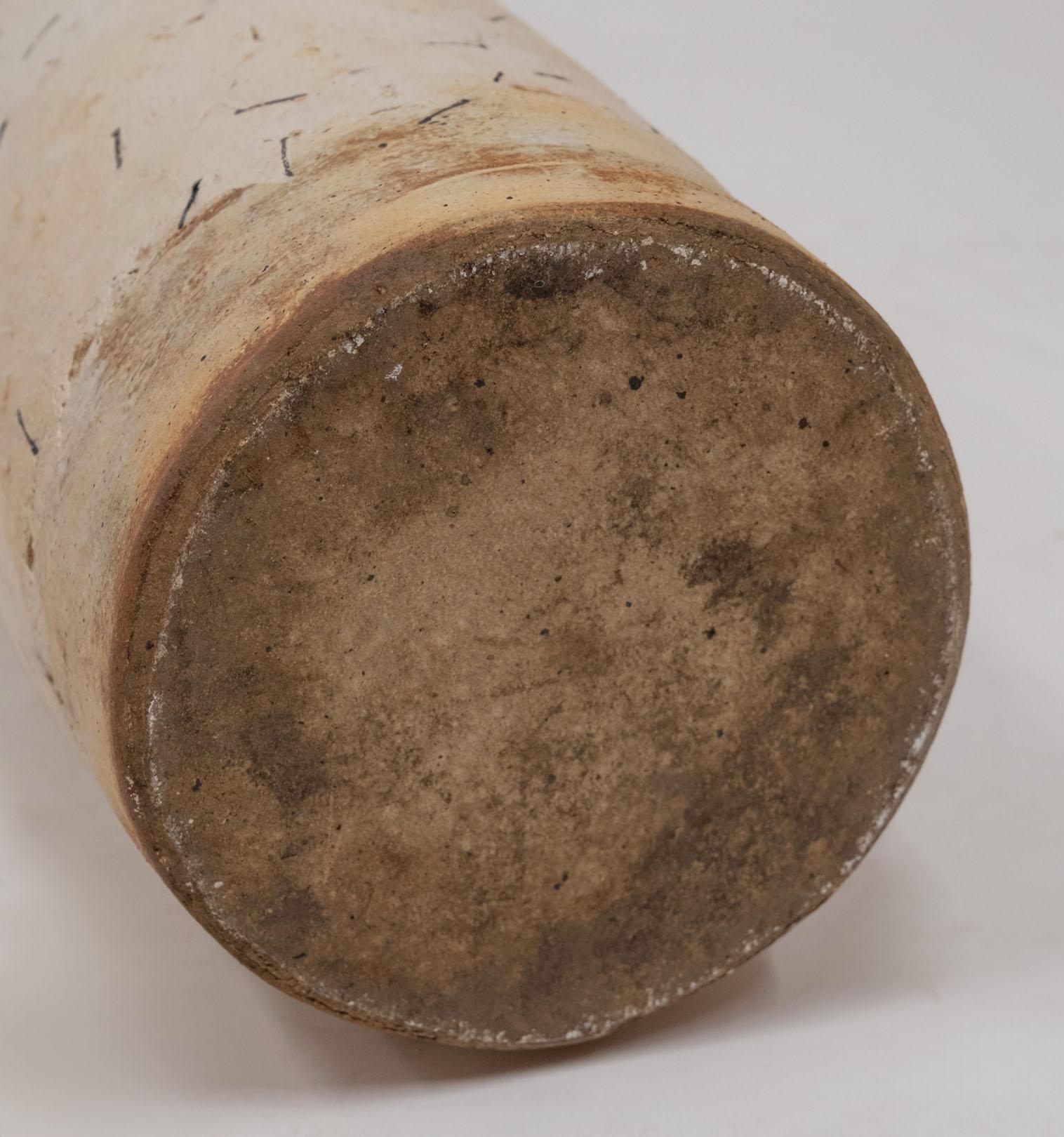 Superbe vase cylindrique en grès de Robin Welch pour le sol Studio 1990 en vente 10