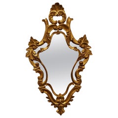 Superb Rococo Style Gilt Wall Mirror the Mirror Has an Elaborate Frame