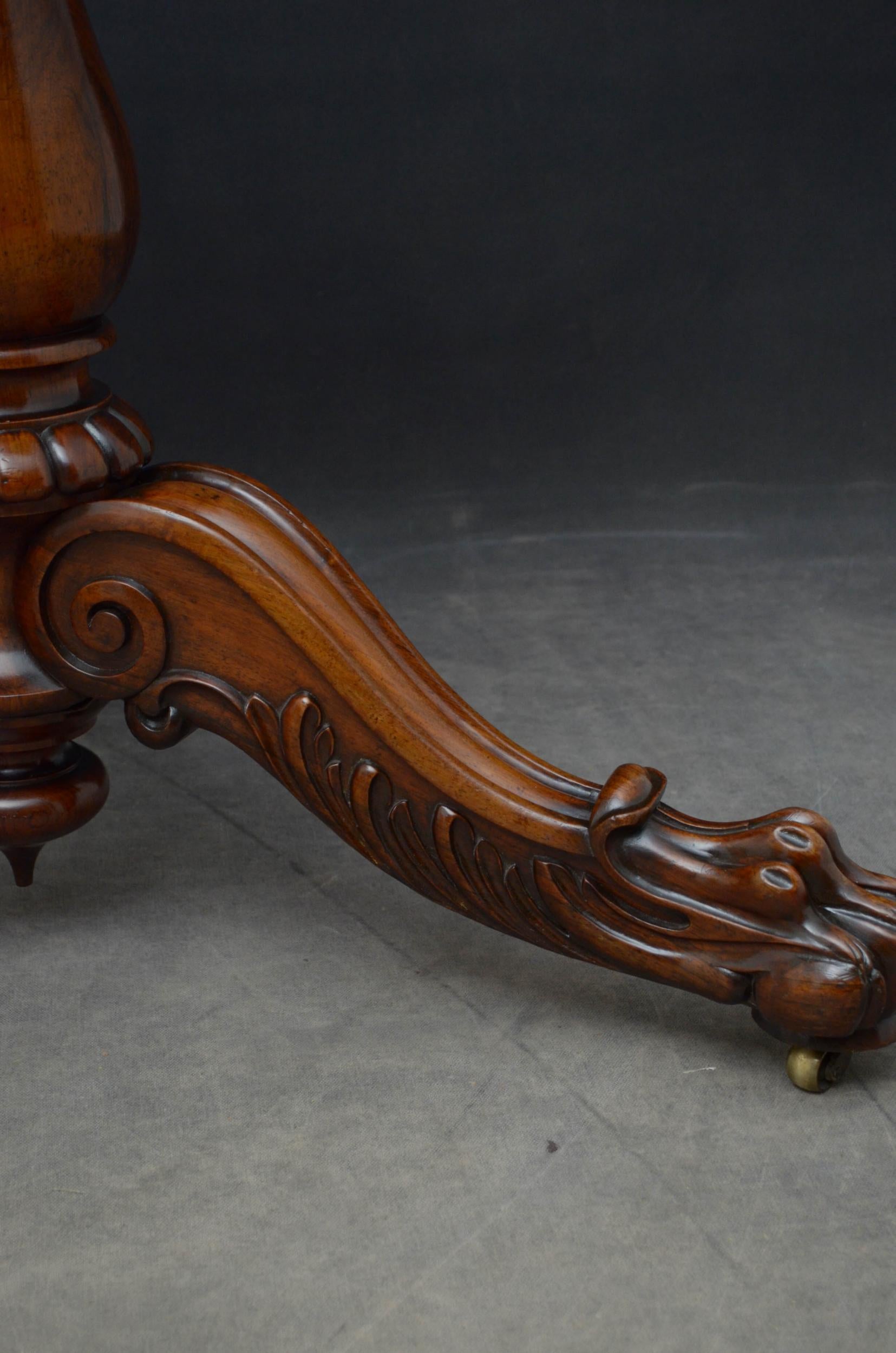 Superb Rosewood Centre Table, Stamped Gillows 11