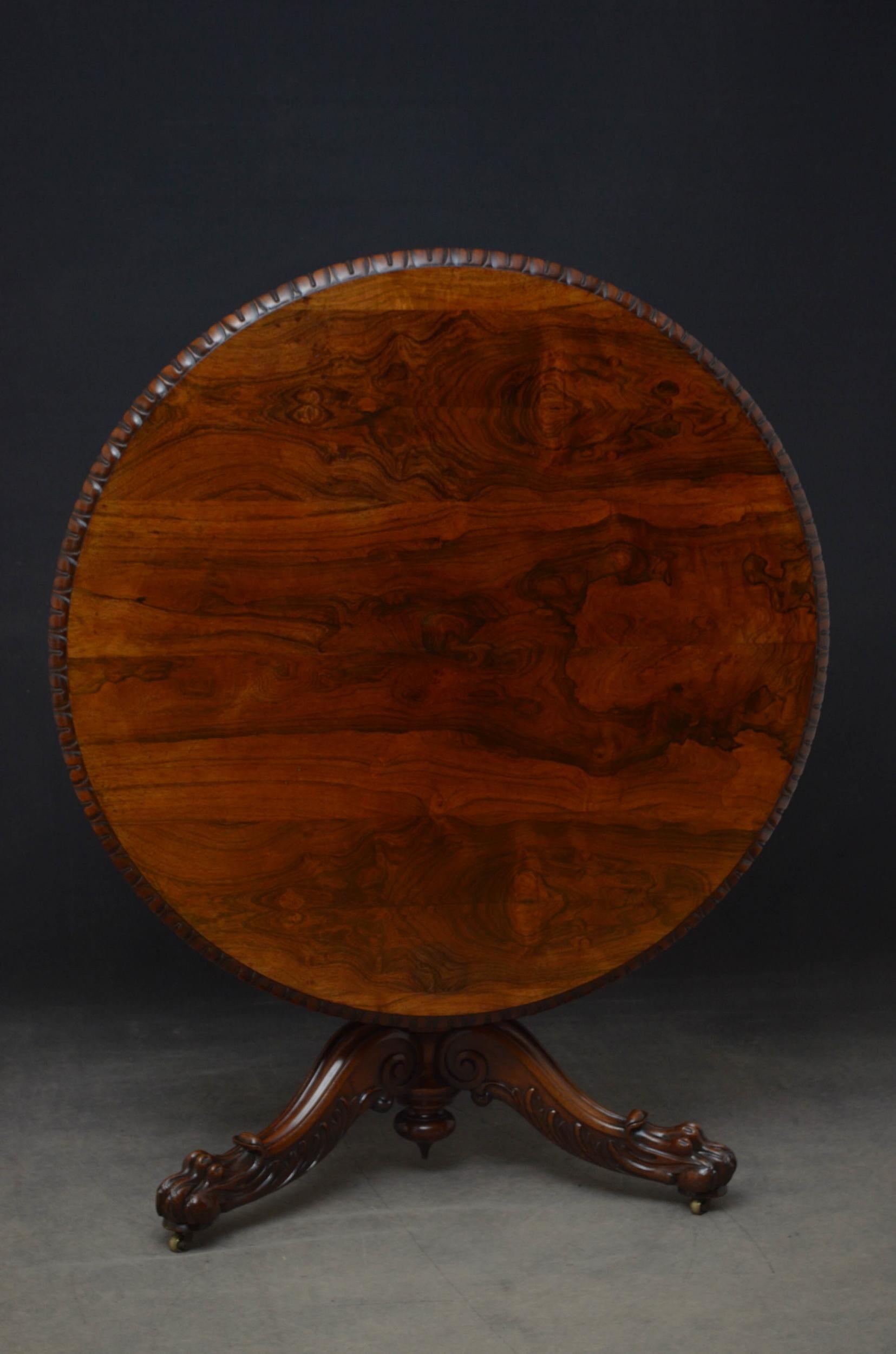 Superb Rosewood Centre Table, Stamped Gillows 13