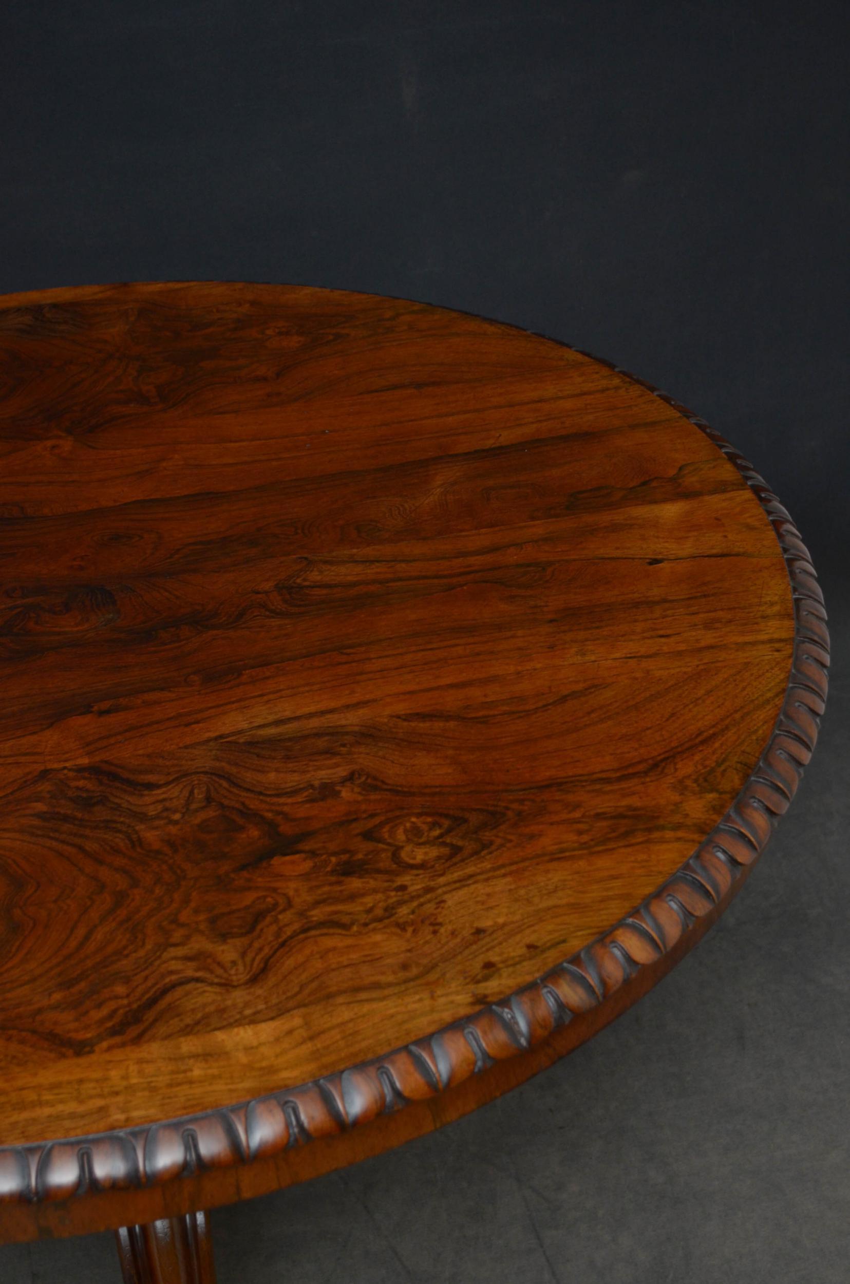 Superb Rosewood Centre Table, Stamped Gillows 2