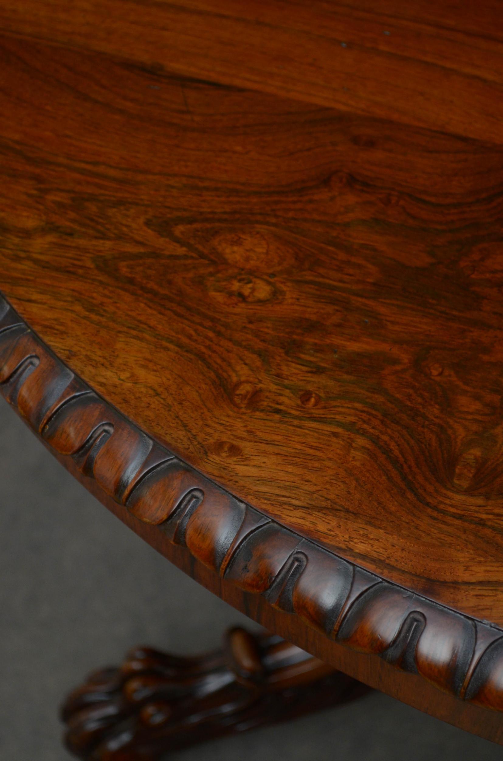Superb Rosewood Centre Table, Stamped Gillows 3