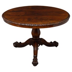 Antique Superb Rosewood Centre Table, Stamped Gillows